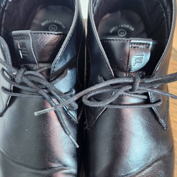 London Fog Black Lace-Up Chukka Boots Size 11 London Fog Blackburn Boots - Picture 4 of 9